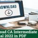 CA Intermediate Study Material 2022